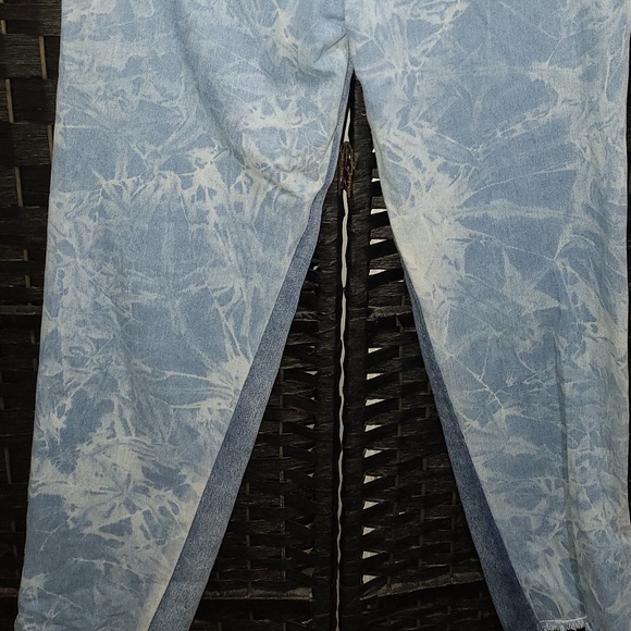 Manière de Voir Two Toned Marbled Mom Patchwork Jeans Size 12 - Picture 6 of 8